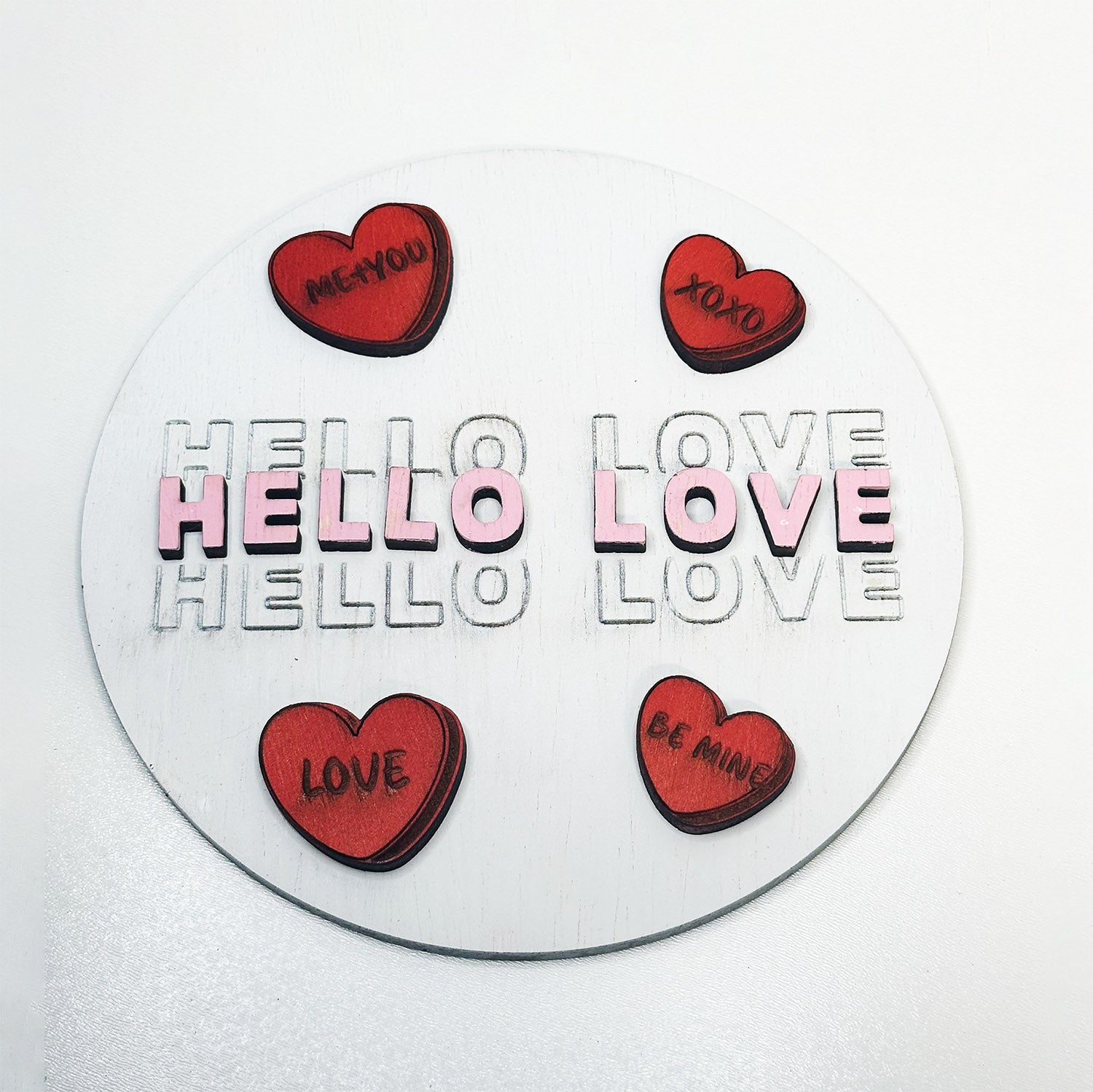 Hello Love Valentine's Day Candy Hearts Sign – Glowforge Shop