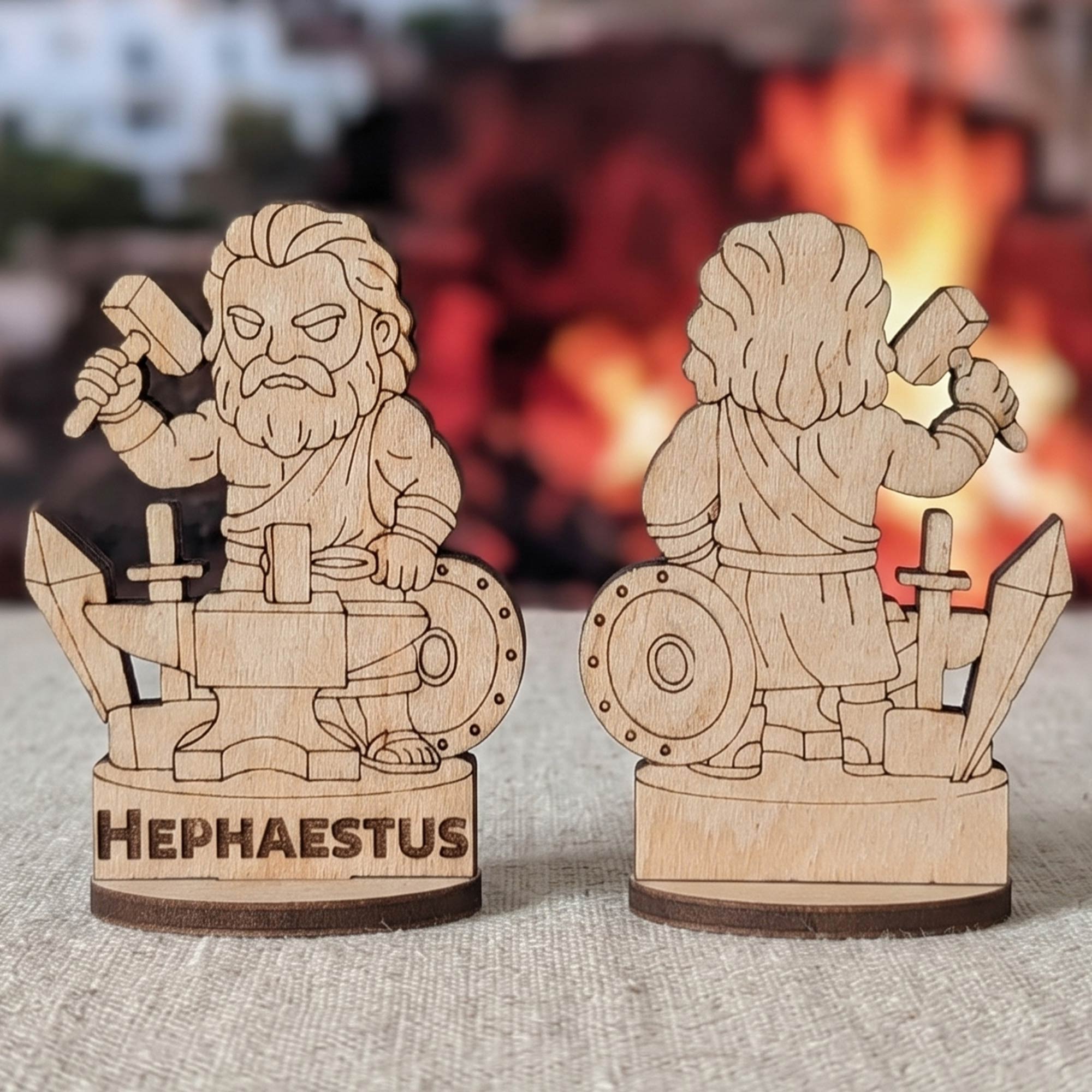Hephaestus Greek God of the Forge – Tabletop Figurine, Fire & Blacksmi ...