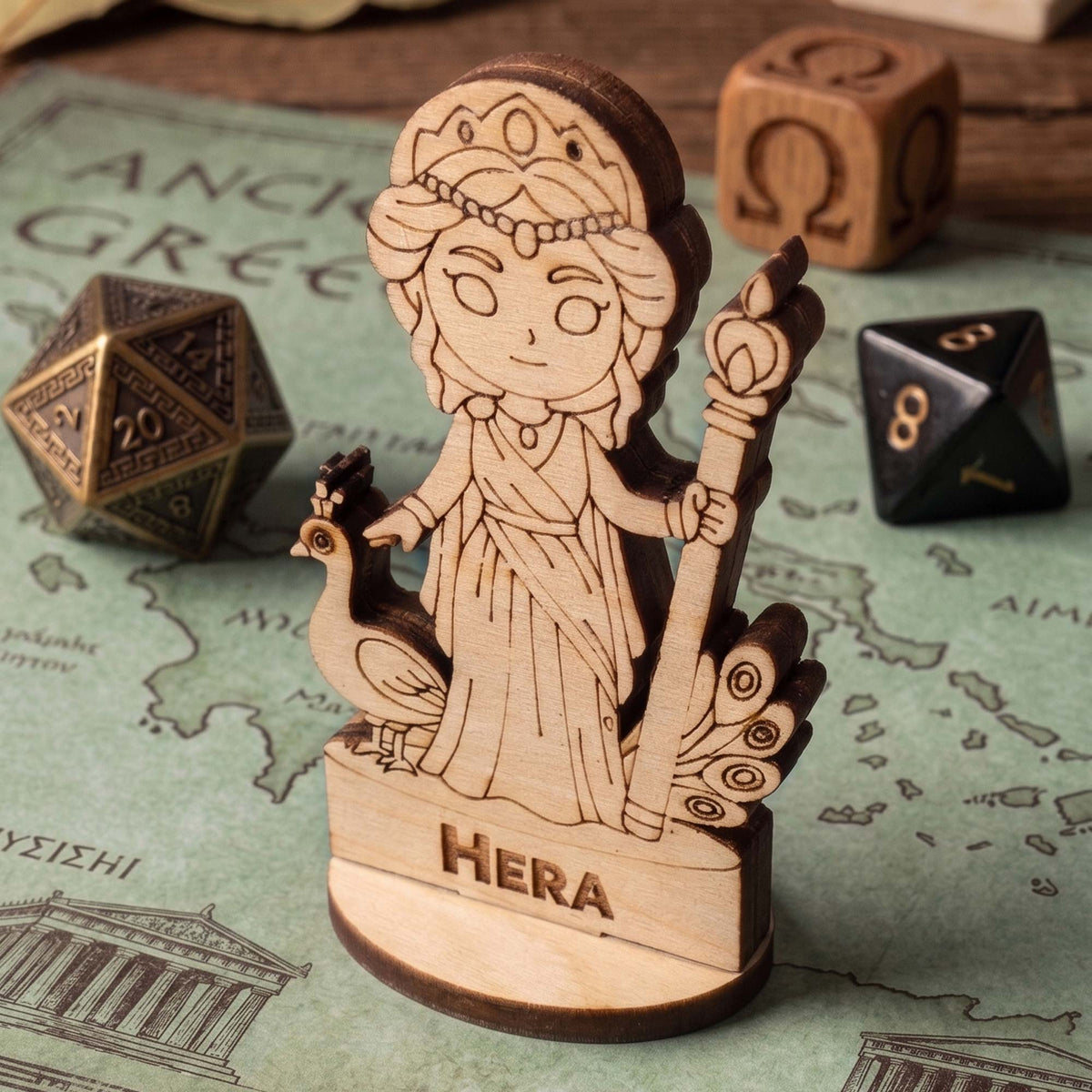 Hera Greek Goddess Tabletop Figurine – Queen of Olympus, Mythology Character - Glowforge