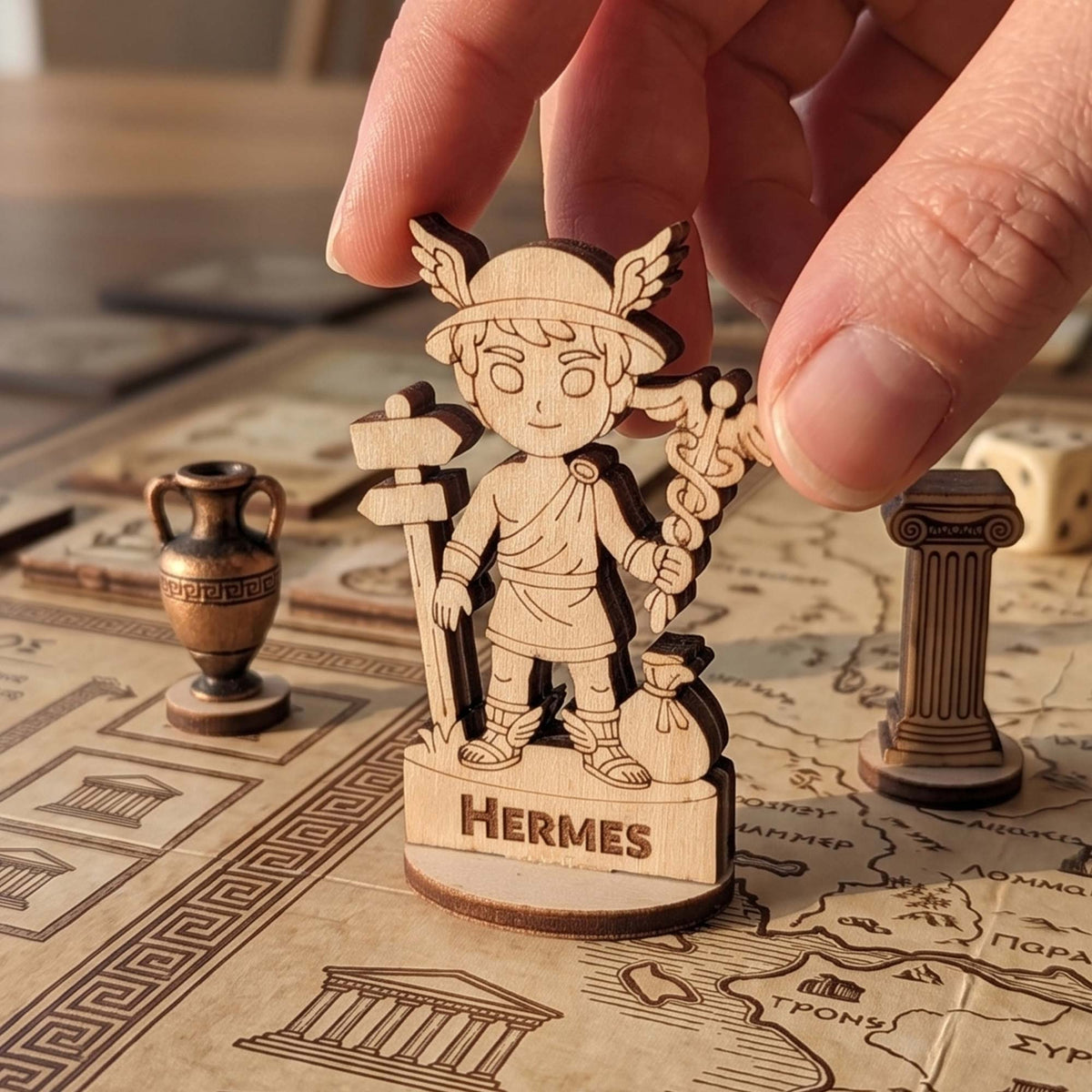 Hermes Greek God Tabletop Figurine – Messenger Deity, Travel & Trade Mythology Character - Glowforge