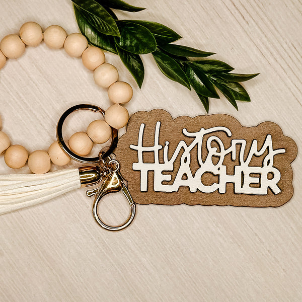 History Teacher Layered Keychain – Glowforge Shop