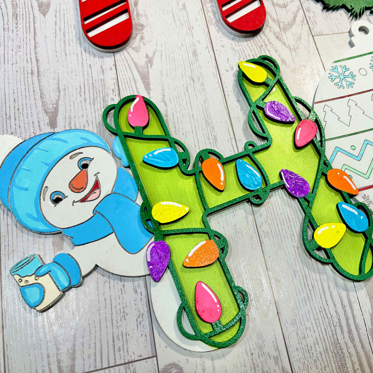 Ho Ho Ho Wall Hanger Christmas Decor - Glowforge