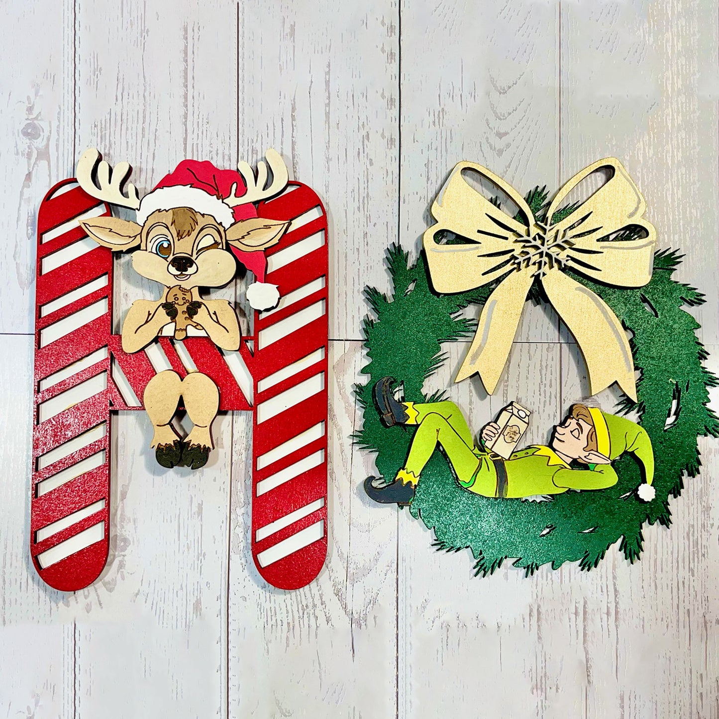 Ho Ho Ho Wall Hanger Christmas Decor - Glowforge