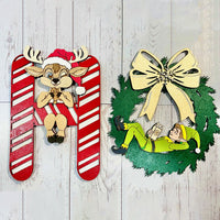 Ho Ho Ho Wall Hanger Christmas Decor - Glowforge
