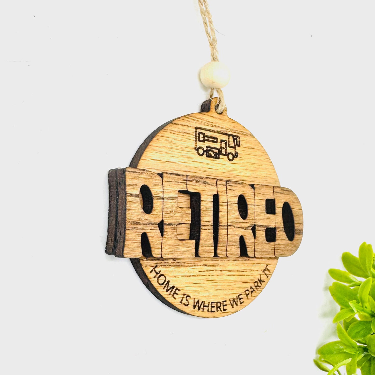 Home is Where We Park It RV Car Charm Ornament