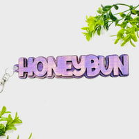 HONEYBUN Layered Word Keychain - Glowforge