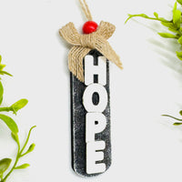 Hope Christmas Car Charm - Glowforge