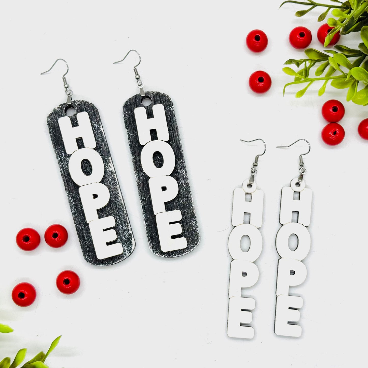 Hope Christmas Earrings (Set of 2) - Glowforge