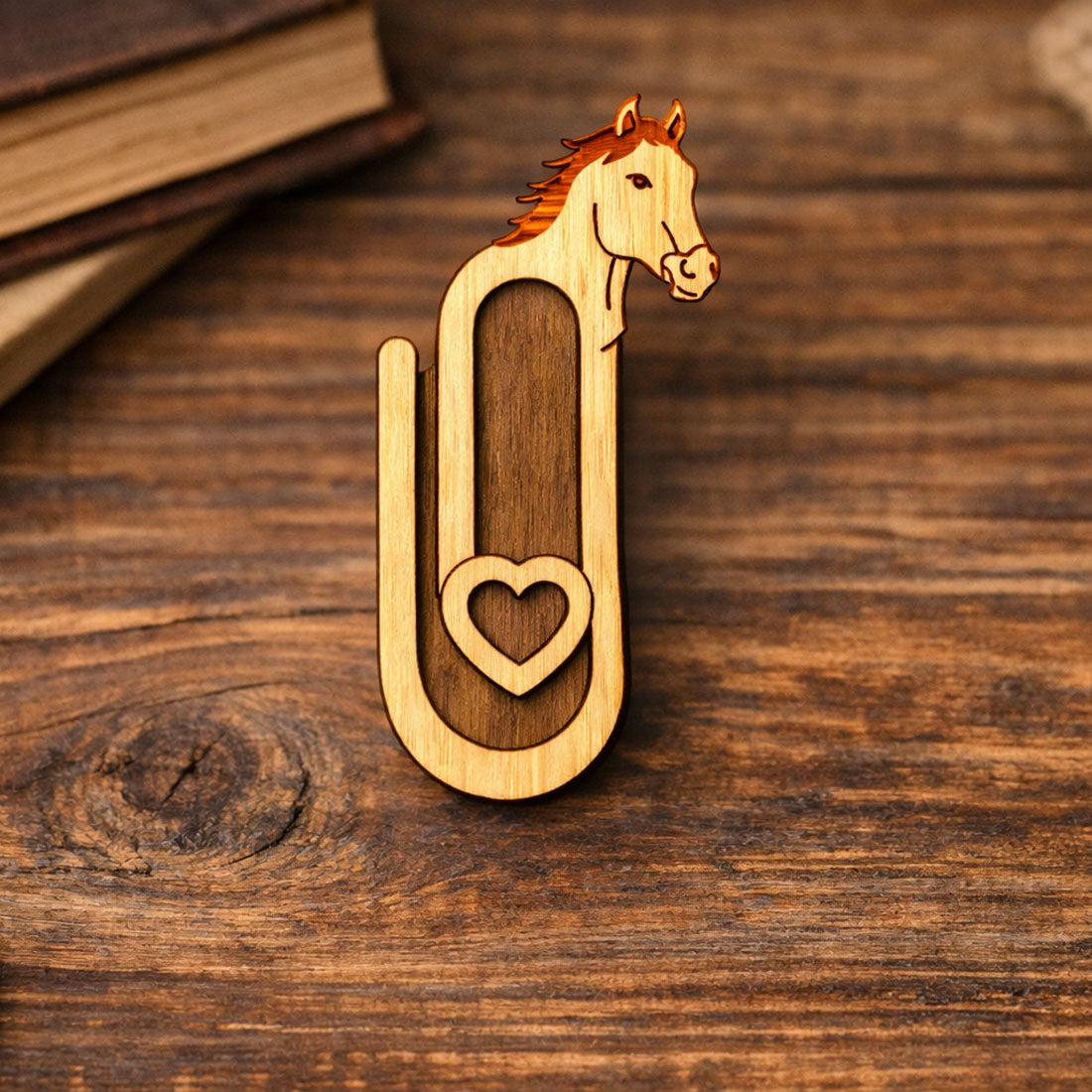 Horse Paperclip Bookmark- Glowforge