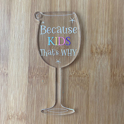 Humorous Holiday Wine Glass Christmas Ornaments - Style #3