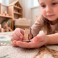Hyena Dollhouse Toy - African Wildlife Figure for Play & Painting - Glowforge