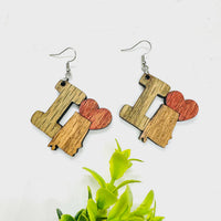 I Heart Alabama Earrings - State Pride Dangle Earrings - Glowforge