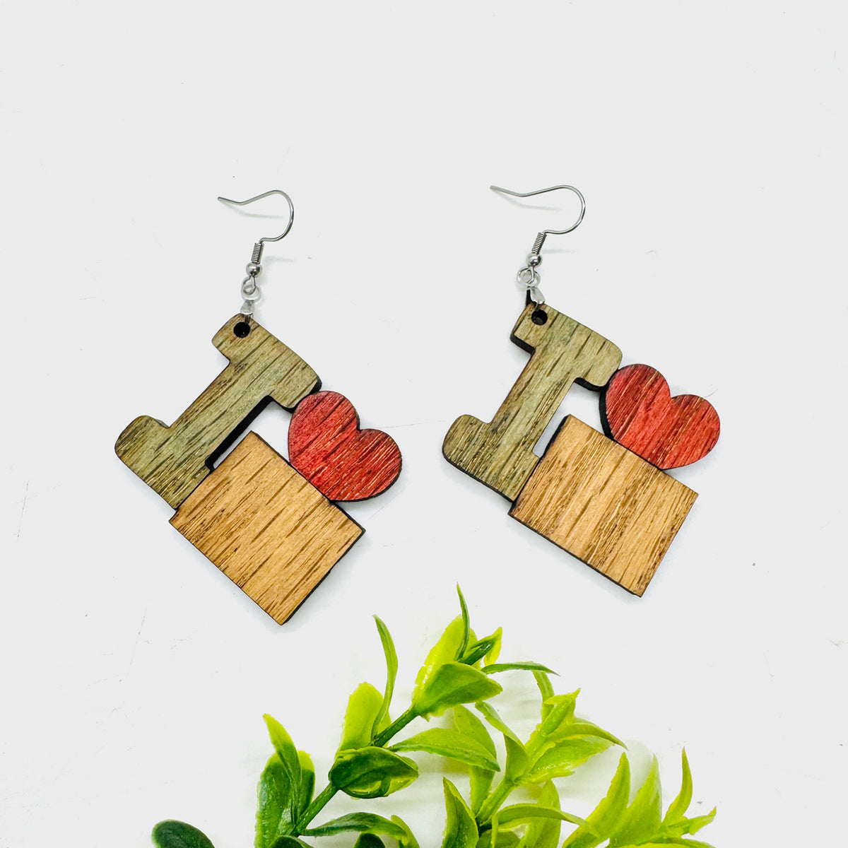 I Heart Colorado Earrings - State Pride Dangle Earrings - Glowforge