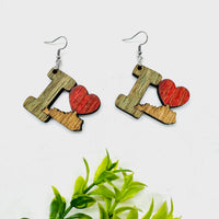 I Heart Kentucky Earrings - State Pride Dangle Earrings