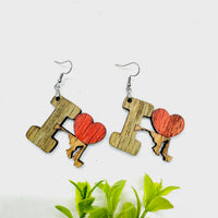 I Heart Maryland Earrings - State Pride Dangle Earrings - Glowforge