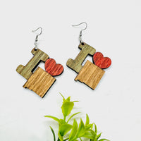 I Heart New Mexico - State Pride Dangle Earrings - Glowforge