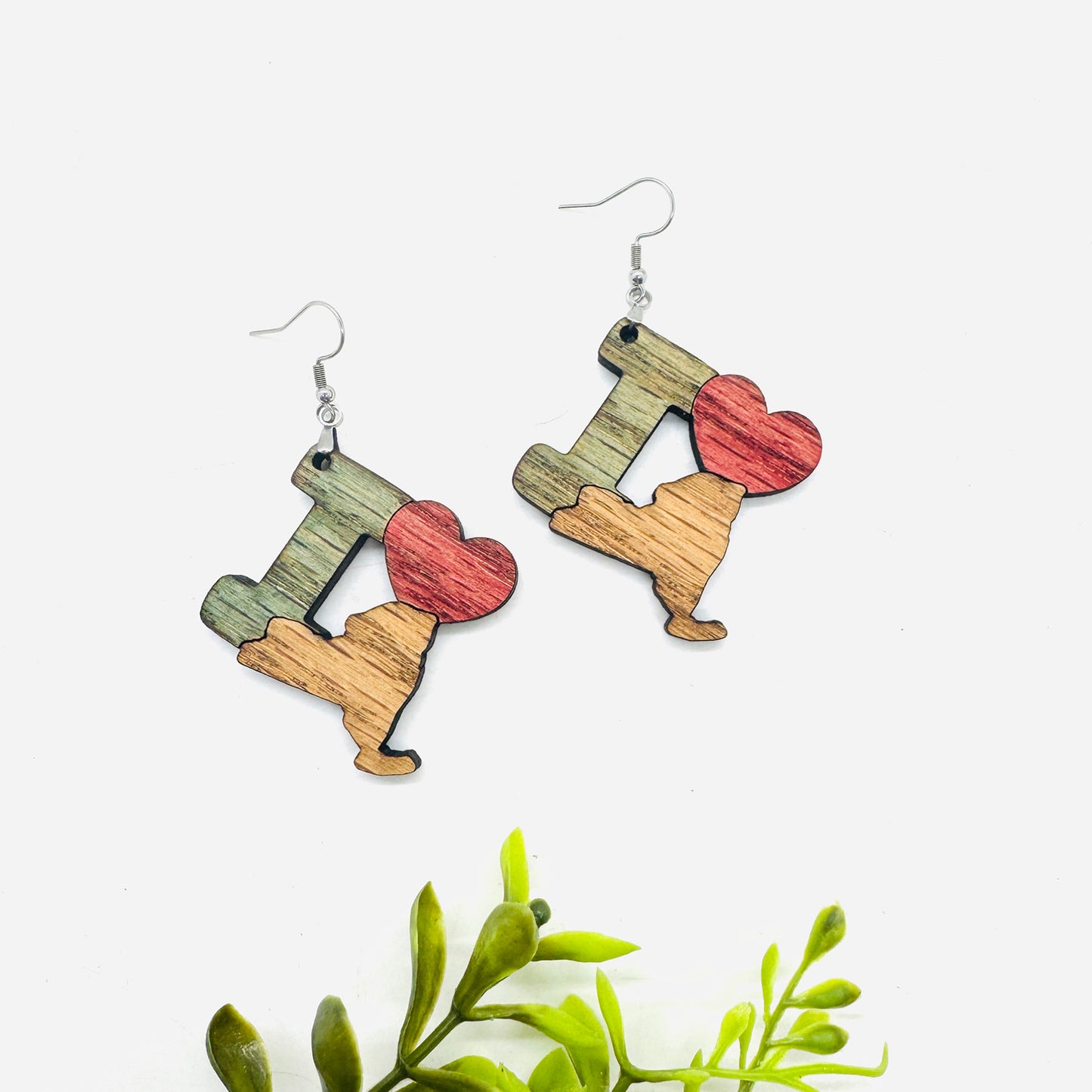 I Heart New York - State Pride Dangle Earrings - Glowforge