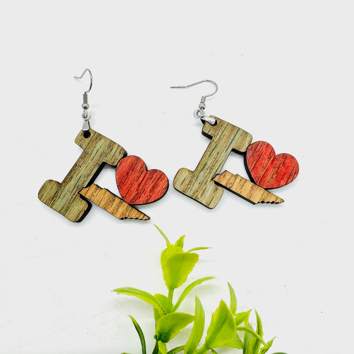 I Heart Tennessee- State Pride Dangle Earrings - Glowforge