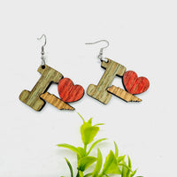 I Heart Tennessee- State Pride Dangle Earrings - Glowforge