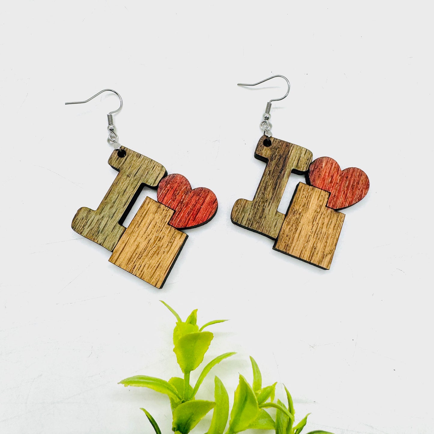 I Heart Utah - State Pride Dangle Earrings - Glowforge