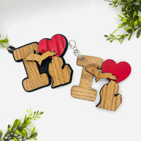 I Love Michigan Keychain Bag Tag Car Charm 3 & 4 Layer Versions (Set of 2) - Glowforge