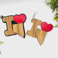 I Love Nevada Keychain Bag Tag Car Charm 3 & 4 Layer Versions (Set of 2) - Glowforge