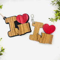 I Love Washington Keychain Bag Tag Car Charm 3 & 4 Layer Versions (Set of 2) - Glowforge