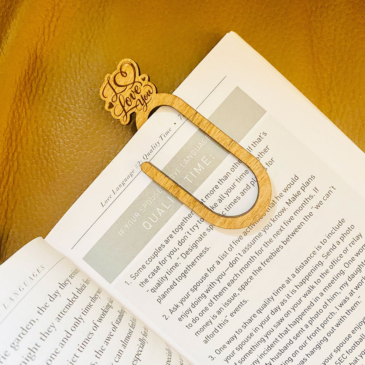 I Love You Paperclip Bookmark - Glowforge