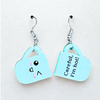 "I'm Hot" Cute Mug Earrings  (Set of 2) - Glowforge
