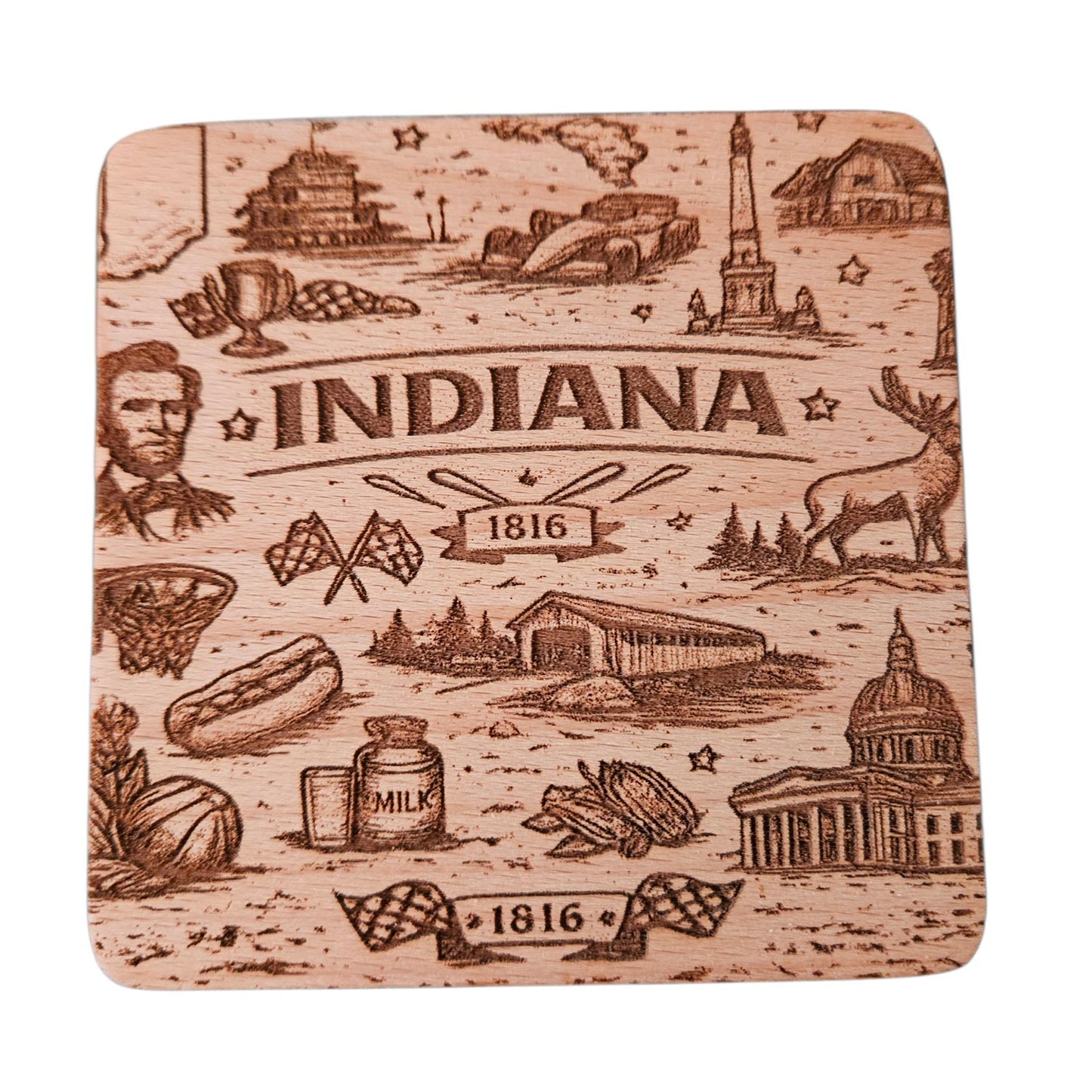 Indiana Coaster Design - Glowforge