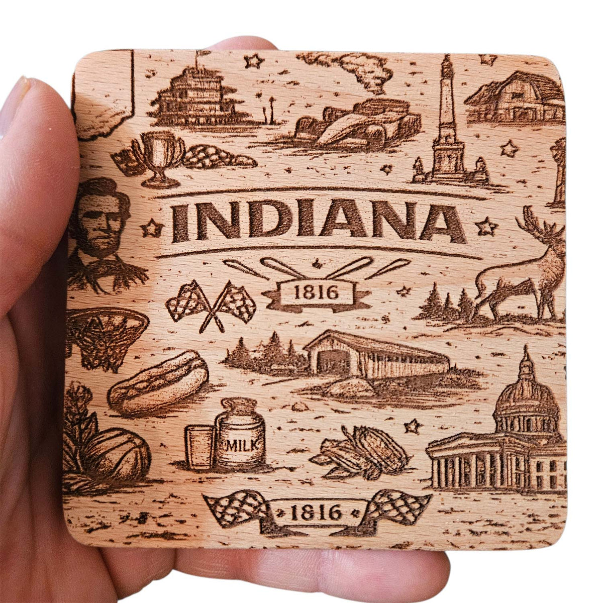 Indiana Coaster Design - Glowforge