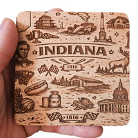 Indiana Coaster Design - Glowforge