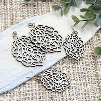 Intricate Floral Earrings (Set of 2) - Glowforge