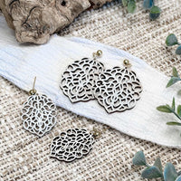 Intricate Floral Earrings (Set of 2) - Glowforge