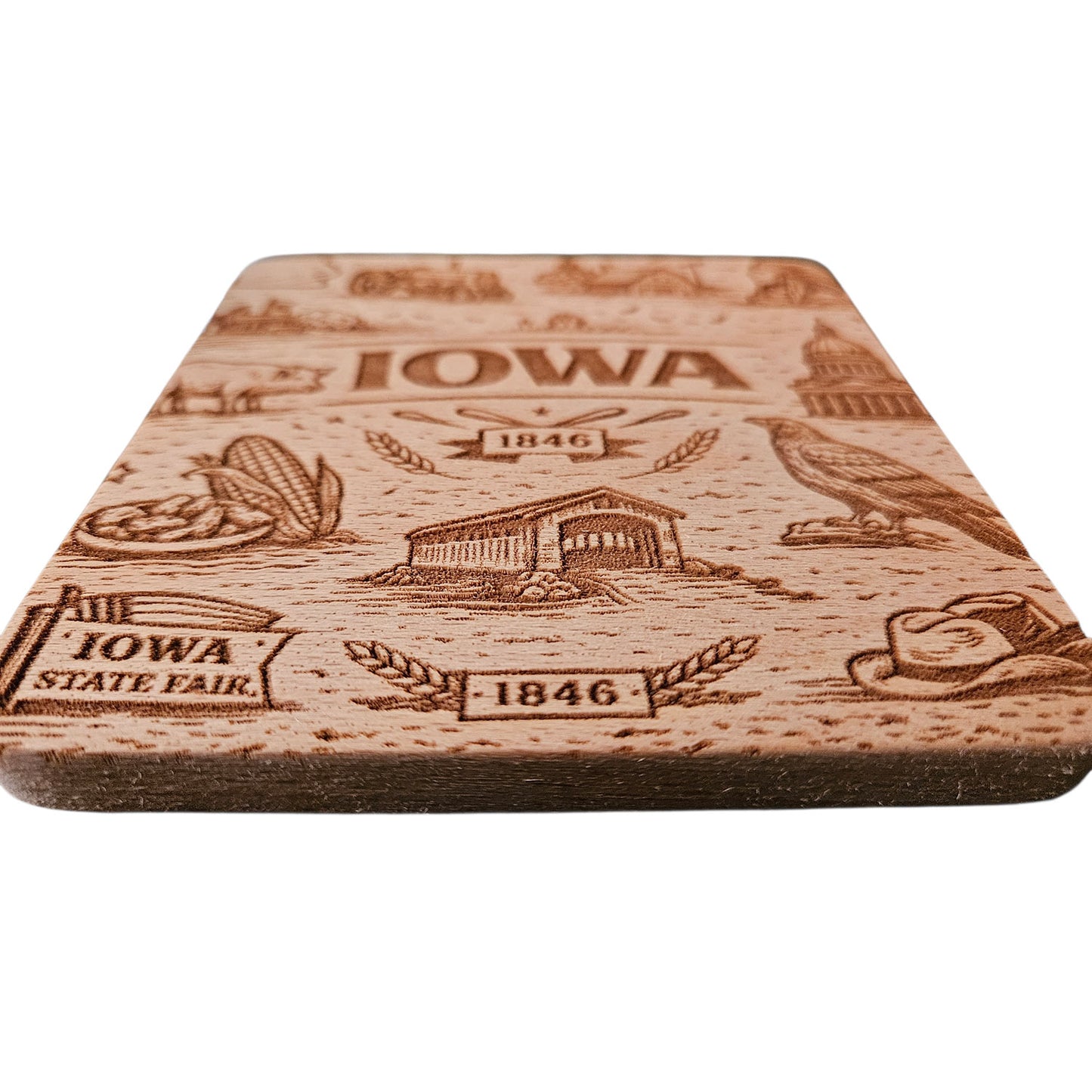 Iowa Coaster Design - Glowforge