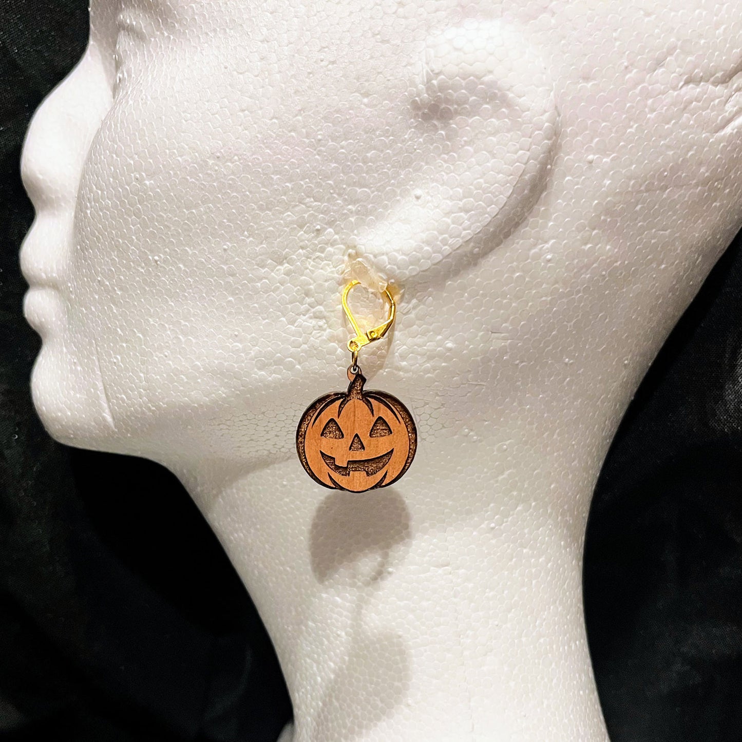Jack-O-Lantern Earring Pendants - Glowforge