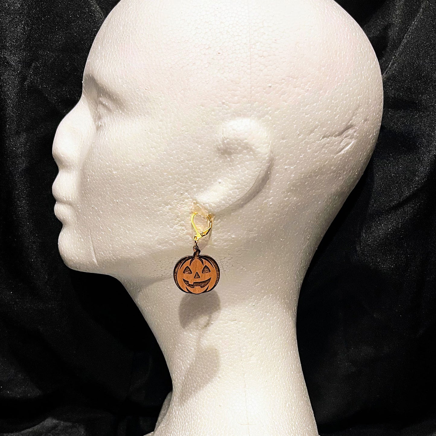 Jack-O-Lantern Earring Pendants - Glowforge