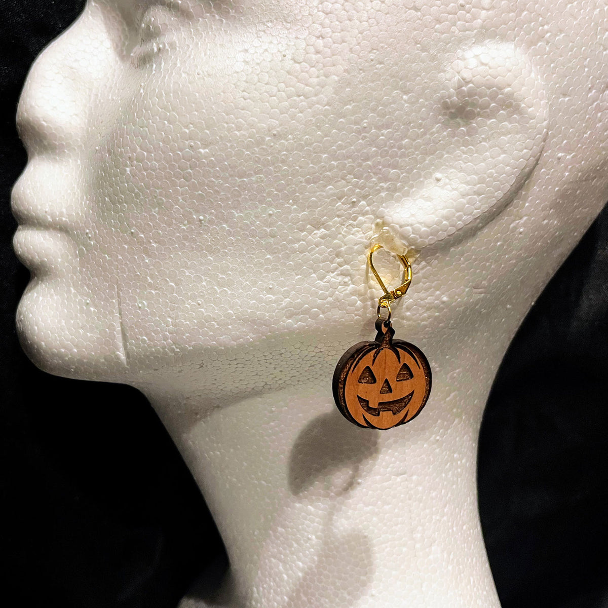 Jack-O-Lantern Earring Pendants - Glowforge