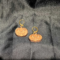 Jack-O-Lantern Earring Pendants - Glowforge