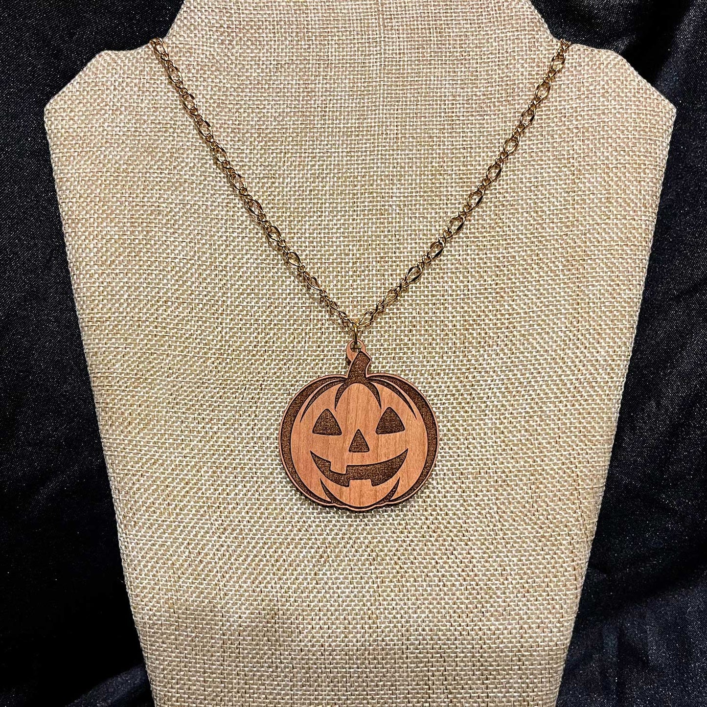 Jack-O-Lantern Necklace Pendant - Glowforge