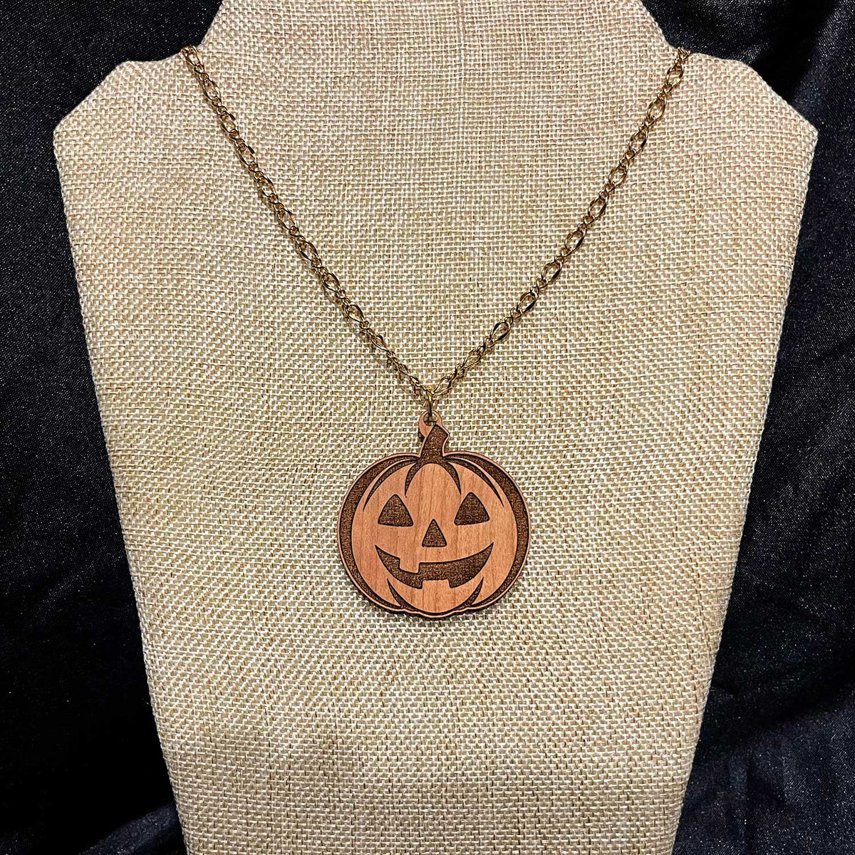 Jack-O-Lantern Necklace Pendant - Glowforge
