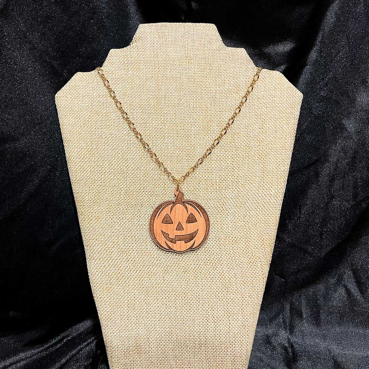 Jack-O-Lantern Necklace Pendant - Glowforge