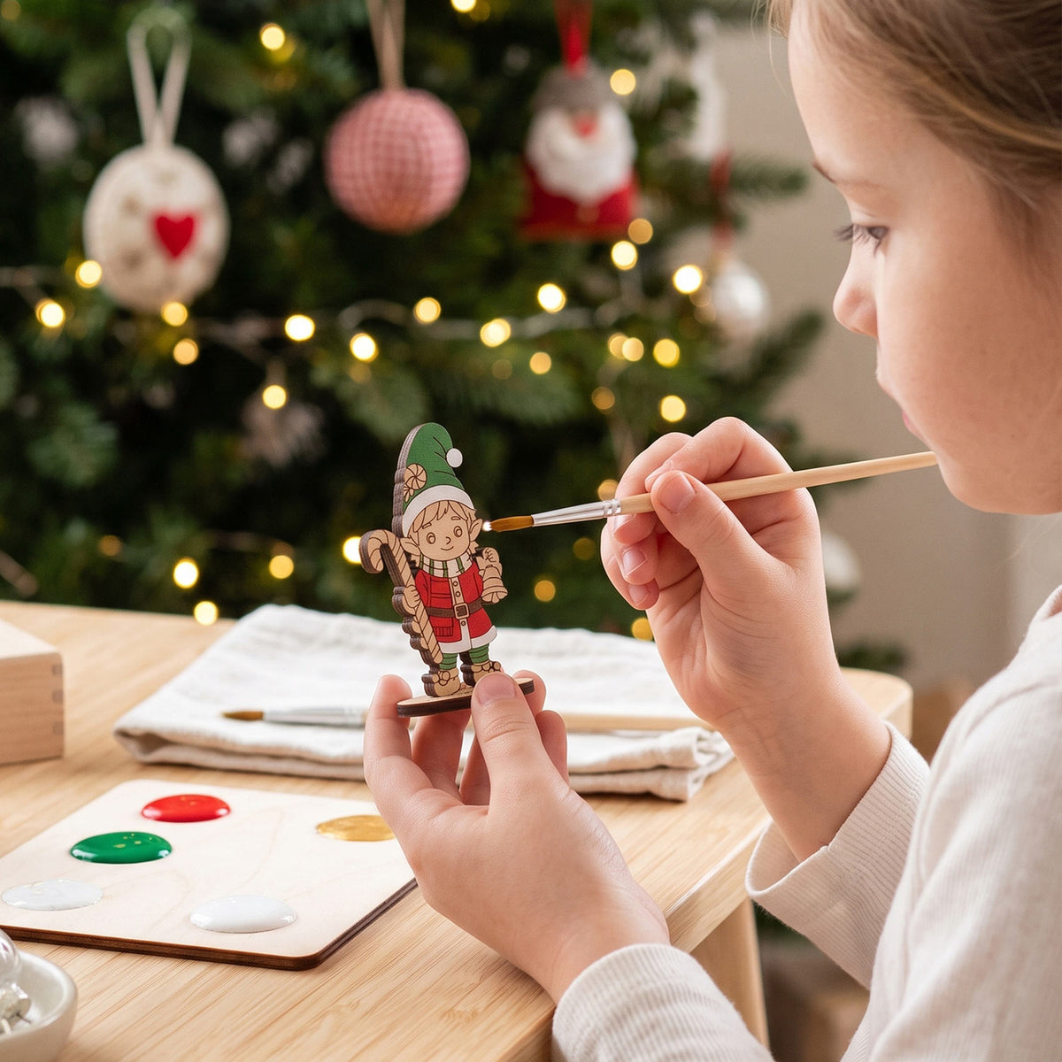 Jingle Bell Keeper Elf - North Pole Figure for Crafts & Play - Glowforge