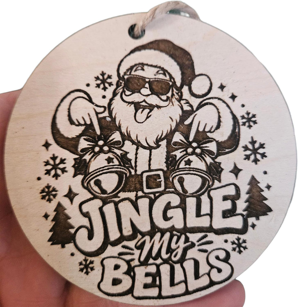 Jingle My Bells Christmas Ornament  Glowforge