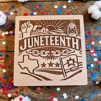 Juneteenth Coaster Design - Glowforge