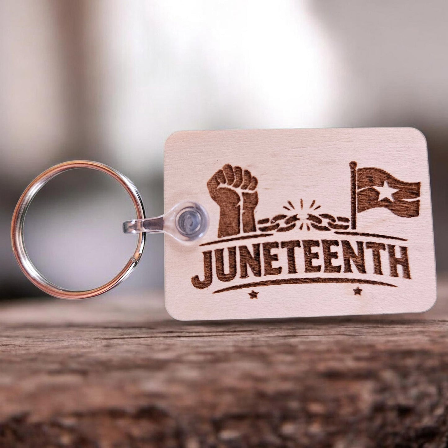 Juneteenth Keychain Design #1 - Glowforge