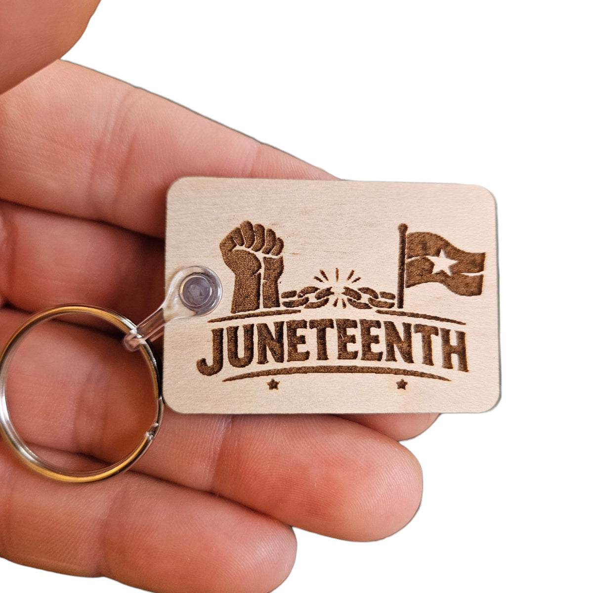 Juneteenth Keychain Design #1 - Glowforge