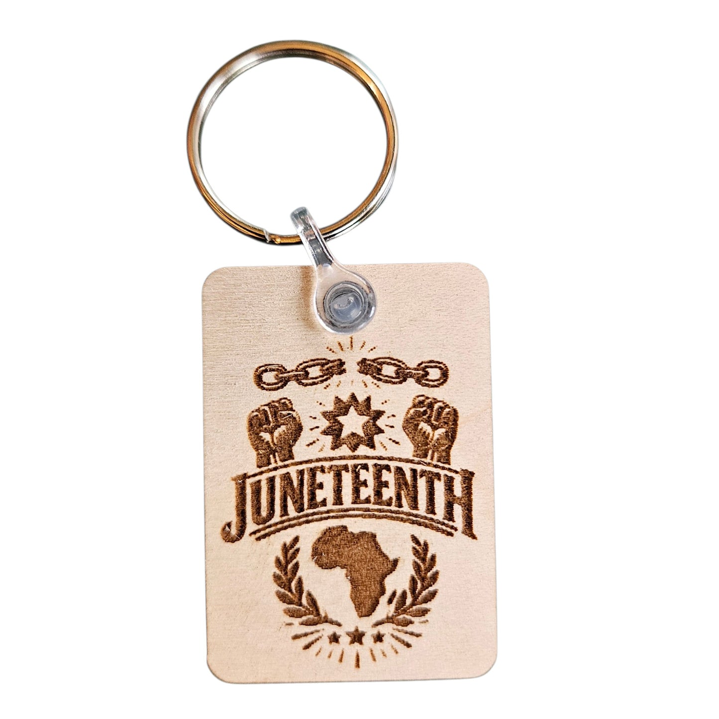 Juneteenth Keychain Design #2 - Glowforge