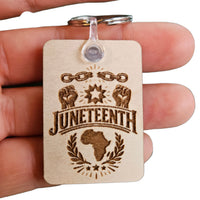 Juneteenth Keychain Design #2 - Glowforge