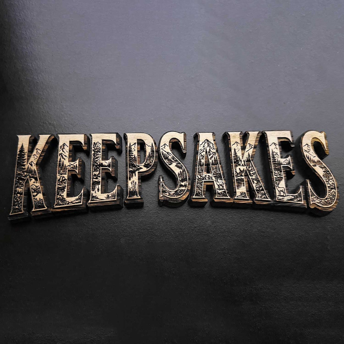 Keepsakes Logo Wall Sign - Glowforge